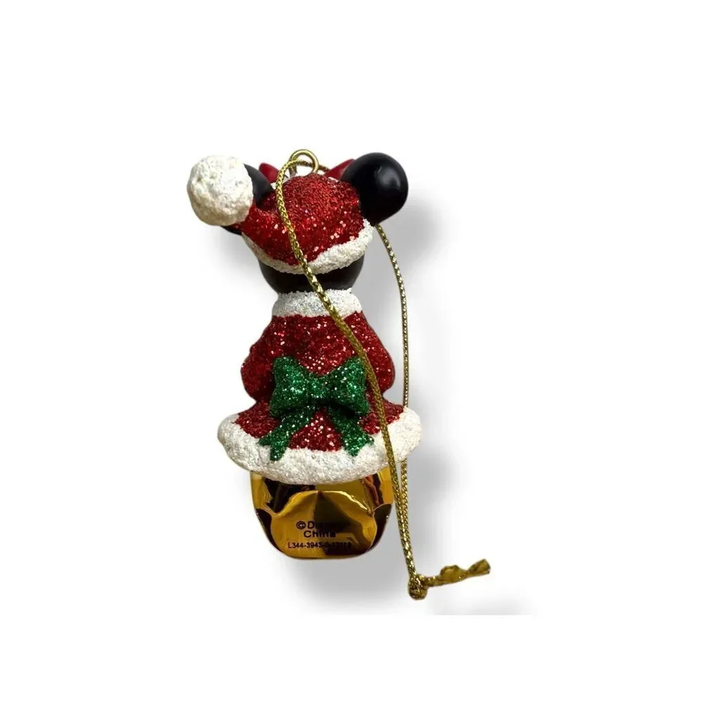 Disney Minnie Mouse Jingle Bell Christmas Ornament‎ Holiday Collectible